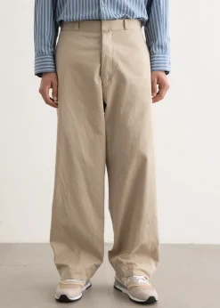 Chino Cloth Wide Pants
