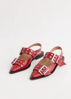 Chunky Buckle Ballerinas