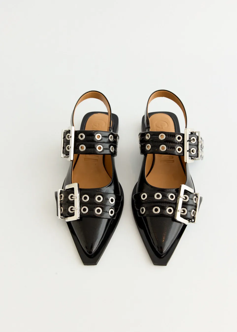 Chunky Buckle Ballerinas