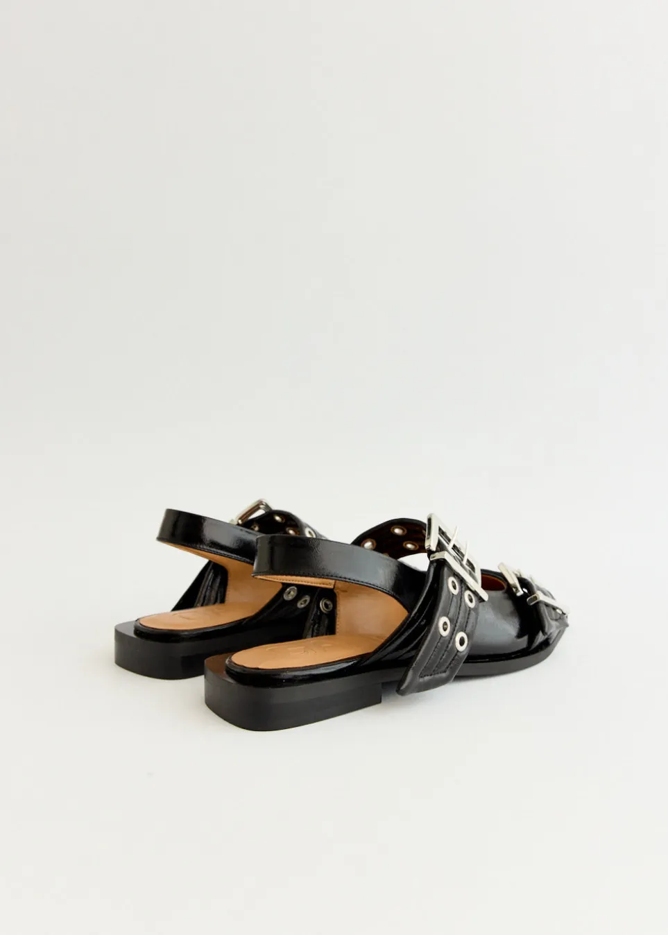 Chunky Buckle Ballerinas