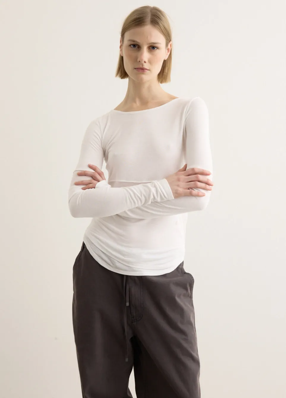 Corset Point Sleeve Top