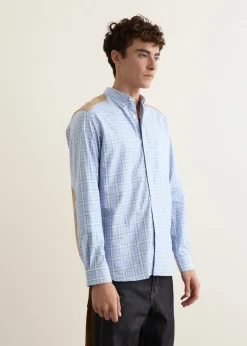 Cotton Check Quilted Nylon Shirt