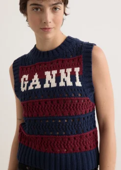 Cotton Mix Striped Vest