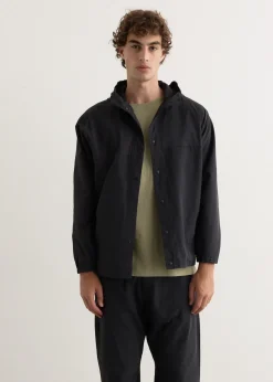 Cotton Nylon Short Parka
