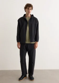 Cotton Nylon Short Parka