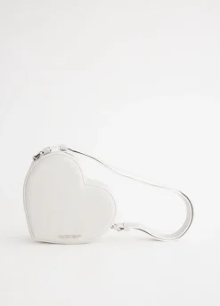 Crackle Heart Shoulder Bag