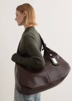 Croco XXL Hobo Bou Bag