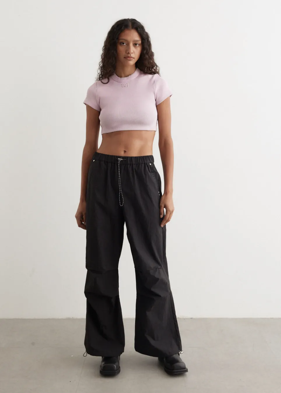 Cropped Short Sleeve Top