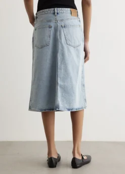 Denim Midi Skirt