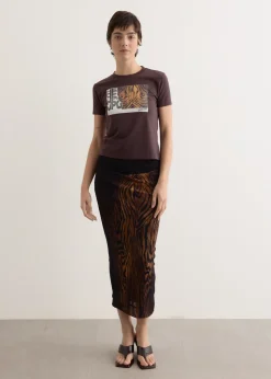 Double Layer Mesh Skirt