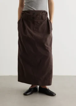 Double Waist Long Skirt