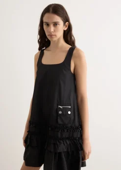 Duchesse Nylon U-Neck Mini Dress