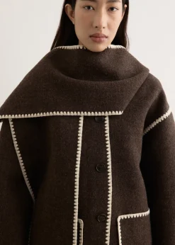 Embroidered Scarf Jacket