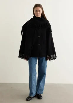 Embroidered Scarf Jacket