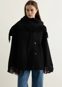 Embroidered Scarf Jacket