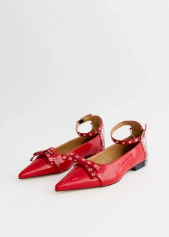 Eyelets Jewel Ballerinas