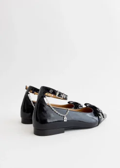 Eyelets Jewel Ballerinas