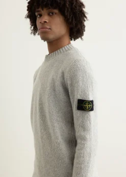 Fancy Yarn With Contrast Stitch Sweater