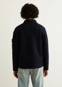 Felted Wool Oversized Shirt Jacket