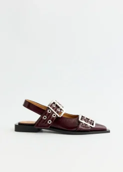 Feminine Buckle Ballerinas