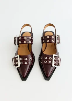 Feminine Buckle Ballerinas