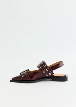 Feminine Buckle Ballerinas