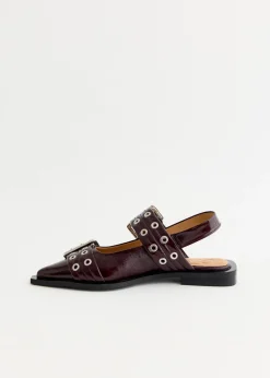 Feminine Buckle Ballerinas