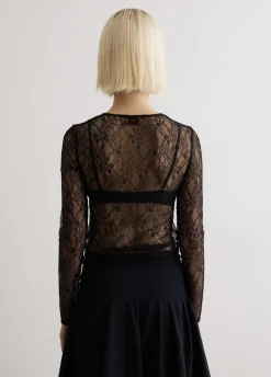 Field Lace Fitted Top