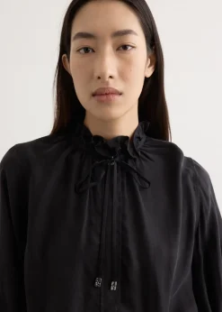 Fluid Cupro Tie String Shirt