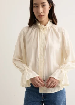 Fluid Cupro Tie String Shirt