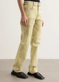 Foil Overdyed Denim Jeans