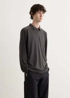 Frame Long Sleeve Polo