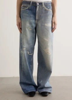 Full Cut Digital Print Denim Jeans