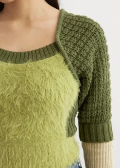 Furry Chunky Knit Top