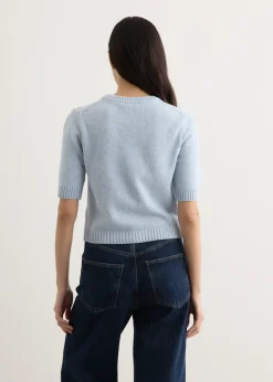 Future Wool Mix Short Sleeve Cardigan