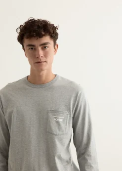 Garment Print Long-Sleeve T-Shirt