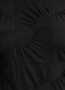 Gathered Jersey Sleeveless Dress