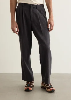George Tweed Two Tuck Pants