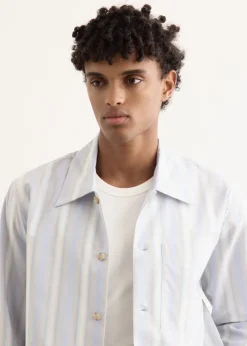 Gradient Stripe Overshirt