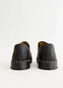 Greasy Steel Toe Capped Gibson Shoes