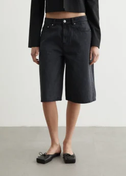 Grenade Longline Denim Shorts