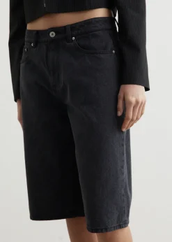 Grenade Longline Denim Shorts