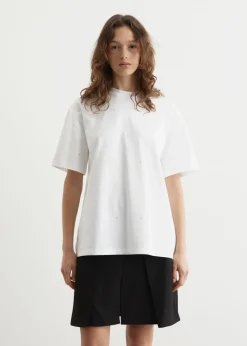 Heavy Cotton Drop Shoulder Rhinestone T-Shirt