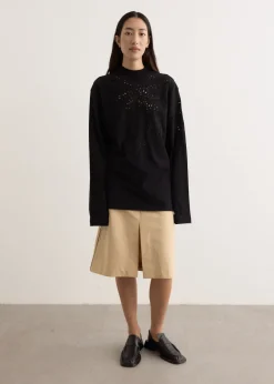 Heger Embroidered Long Sleeve T-Shirt