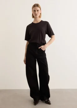 High Waisted Curved Pants