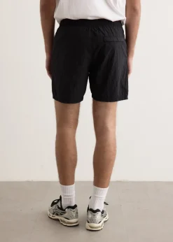 Iridescent Nylon Metal Swim Trunks