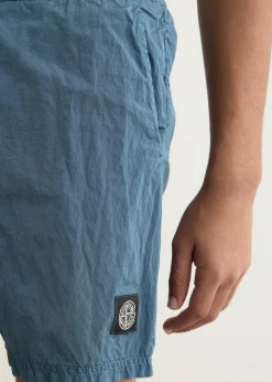 Iridescent Nylon Shorts