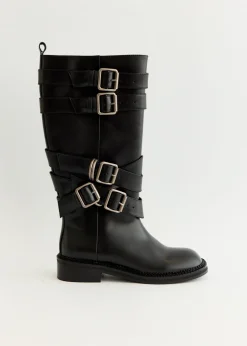 Layered Strap Boots