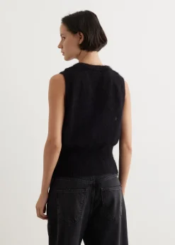 Light Mohair Tie String Vest