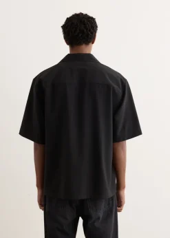 Light Wool Shoulder Logo Shirt